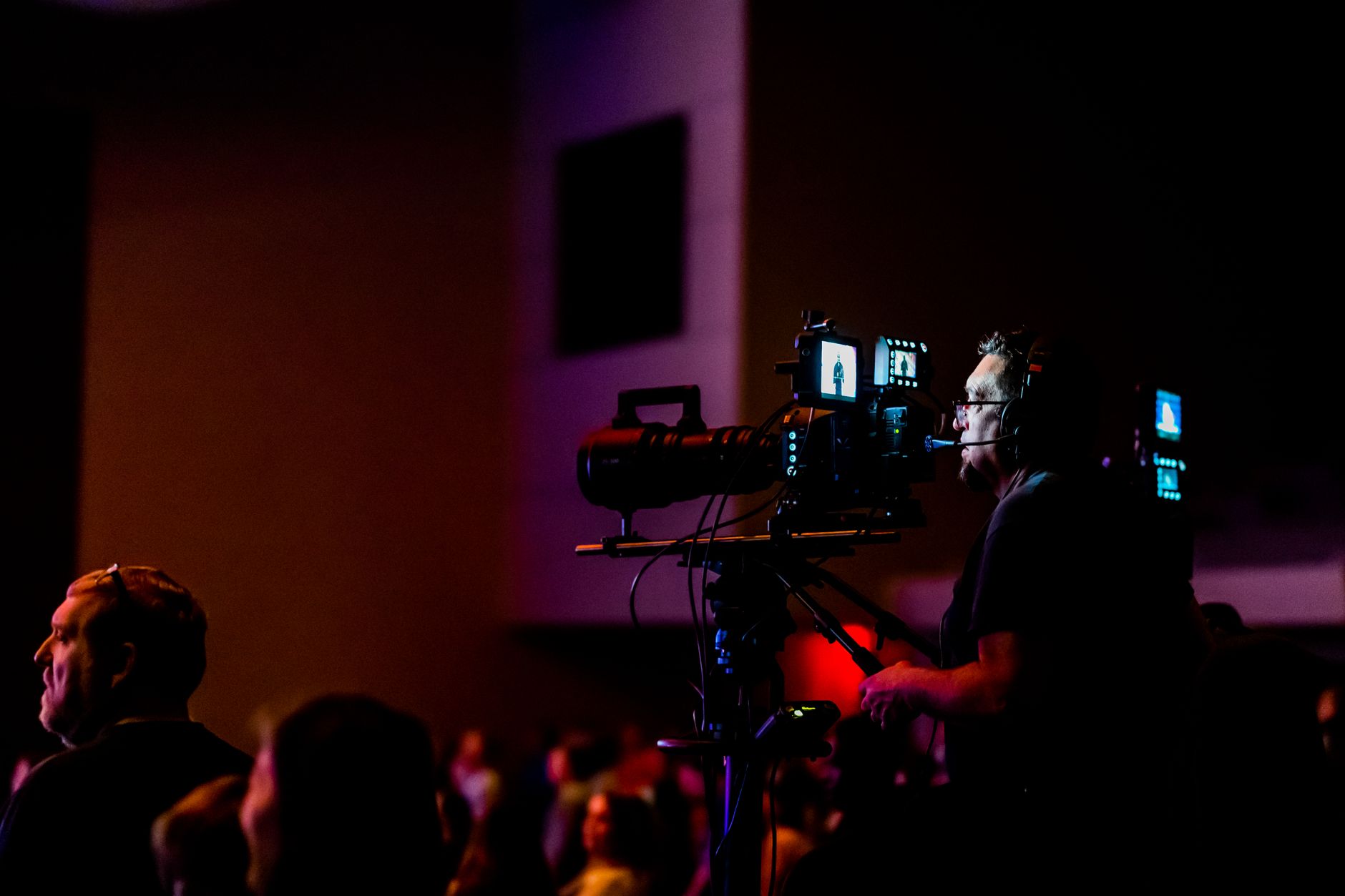 Behind the scenes camera capturing beautiful media moment in Pretoria studio